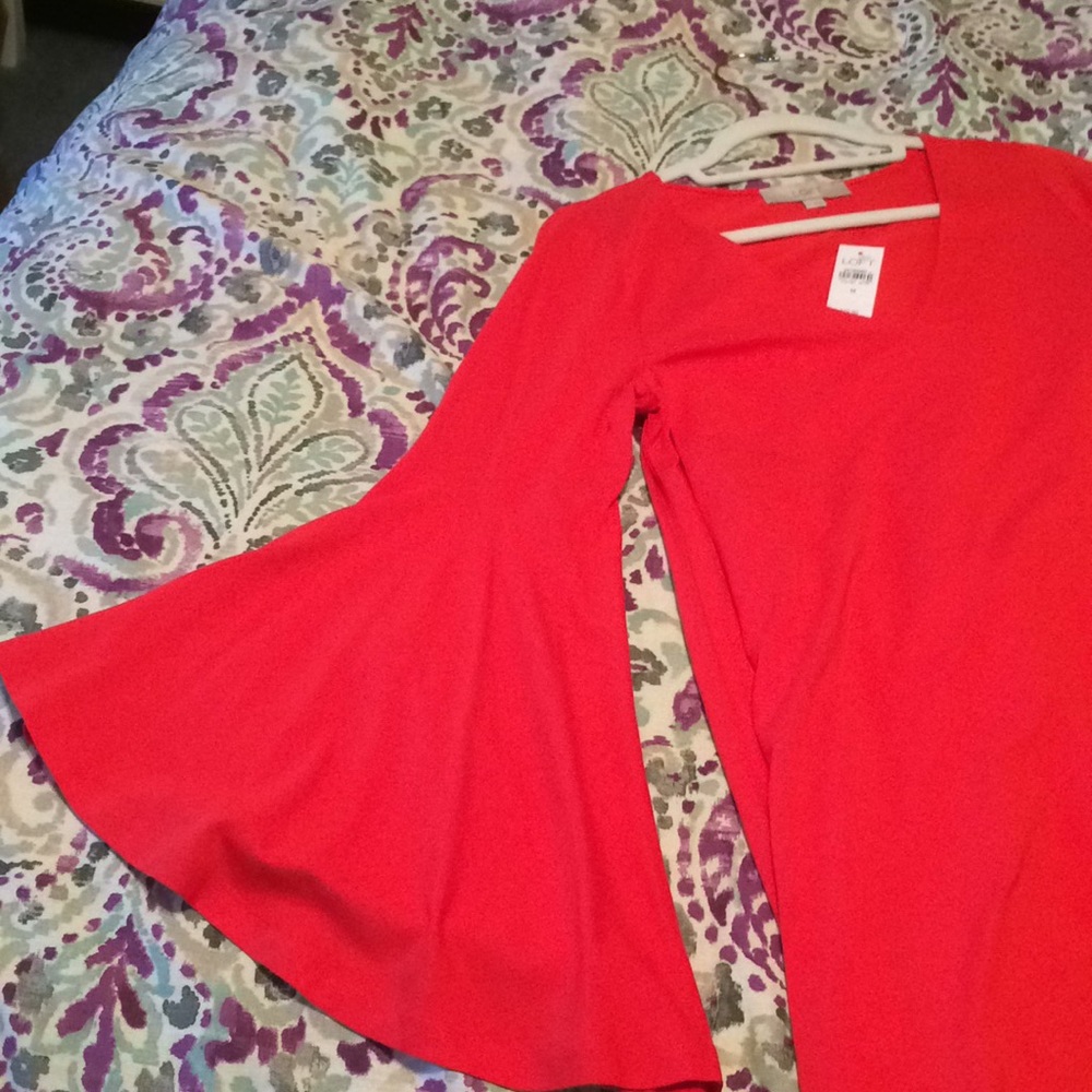 Loft Red Dress - Picture 2 of 3